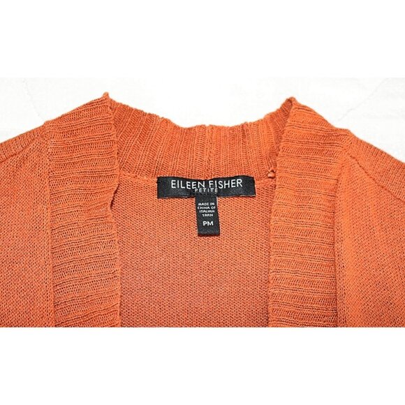 Host Pick!!! 🫎☘️🌏🧲 Eileen Fisher Elbow Sleeve Cardigan- Cotton Silk Cord, PM - Picture 9 of 9